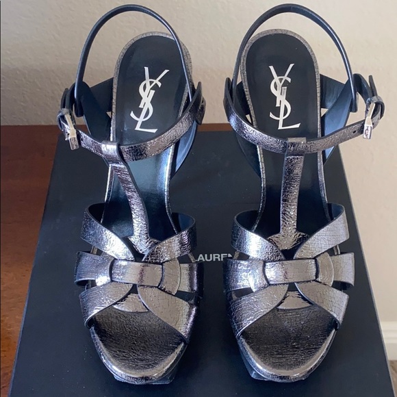 Saint Laurent Tribute Platform Sandals - Picture 4 of 7